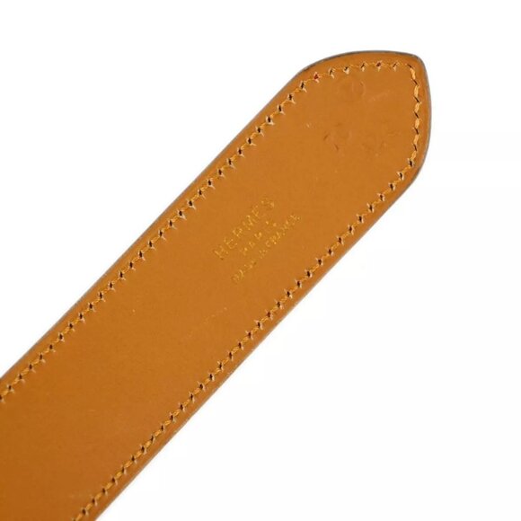 Hermes Red Courchevel Belt #70 Small Good - Picture 7 of 8